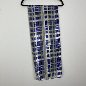 Scarf Purple Green Plaid Long Rectangle Scarf